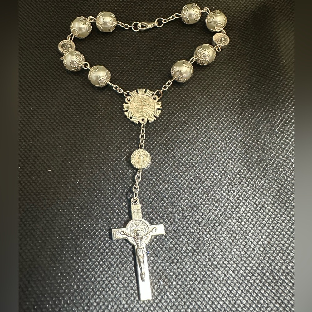 Silver Rosary
